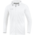 JAKO Laufjacke (Full-Zip Kapuzenjacke) Run 2.0 weiss Herren